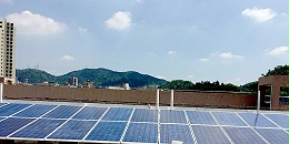 深圳石岩官田学校屋顶太阳能发电系统安装案例